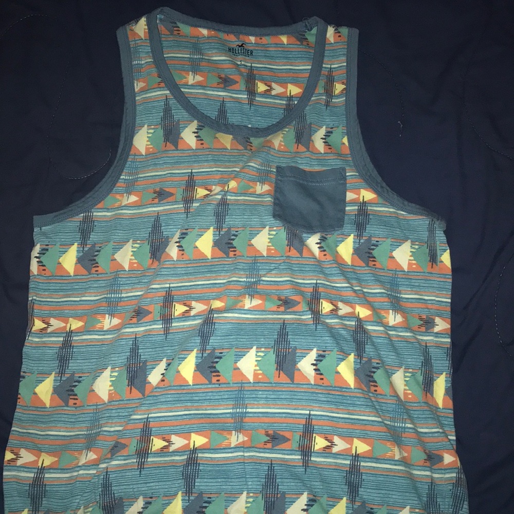 Blue Hollister Sleeveless Shirt